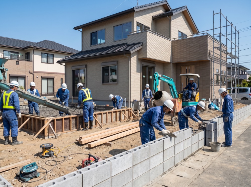 施工中の現場